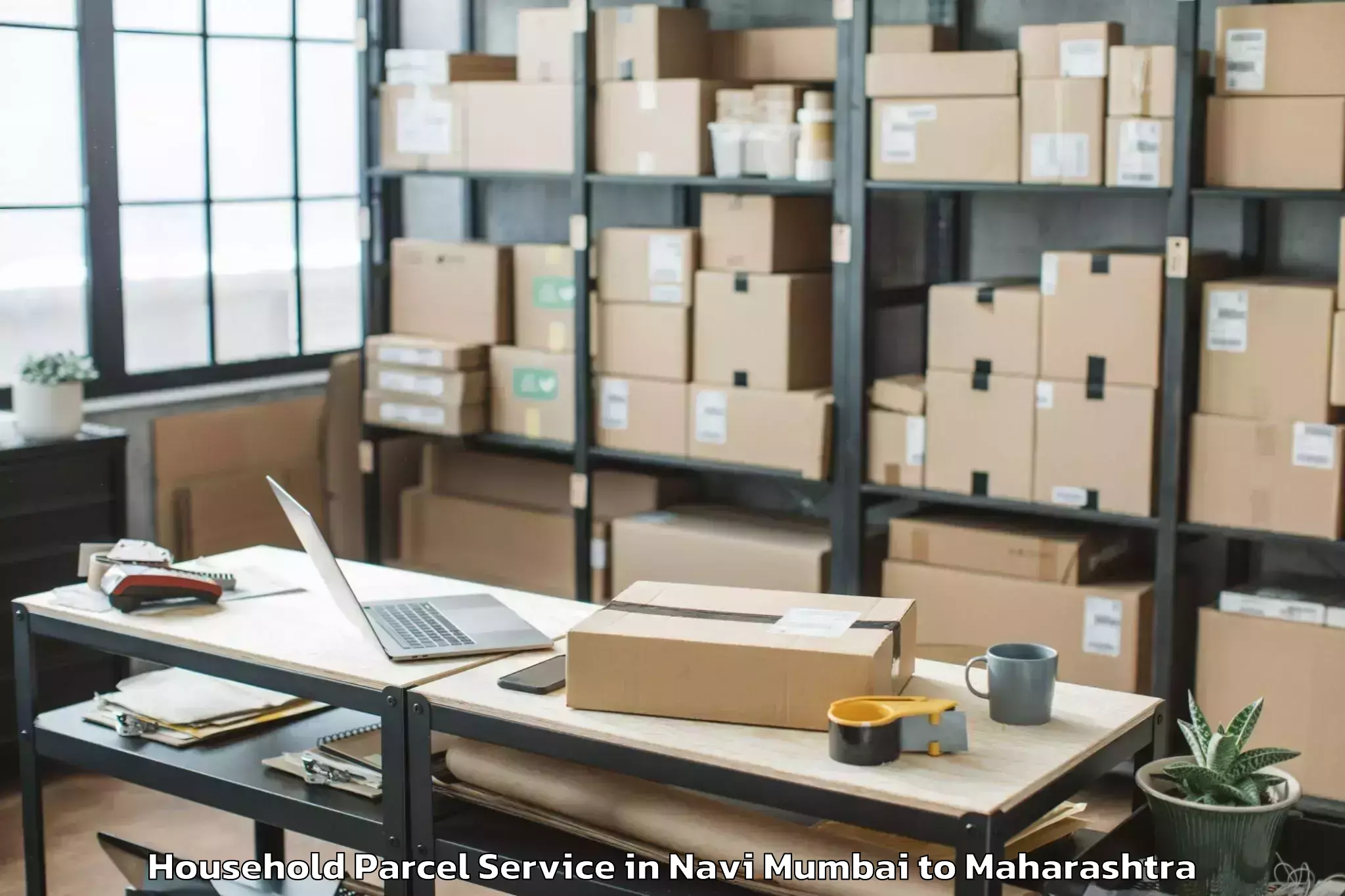 Top Navi Mumbai to Barshi Household Parcel Available